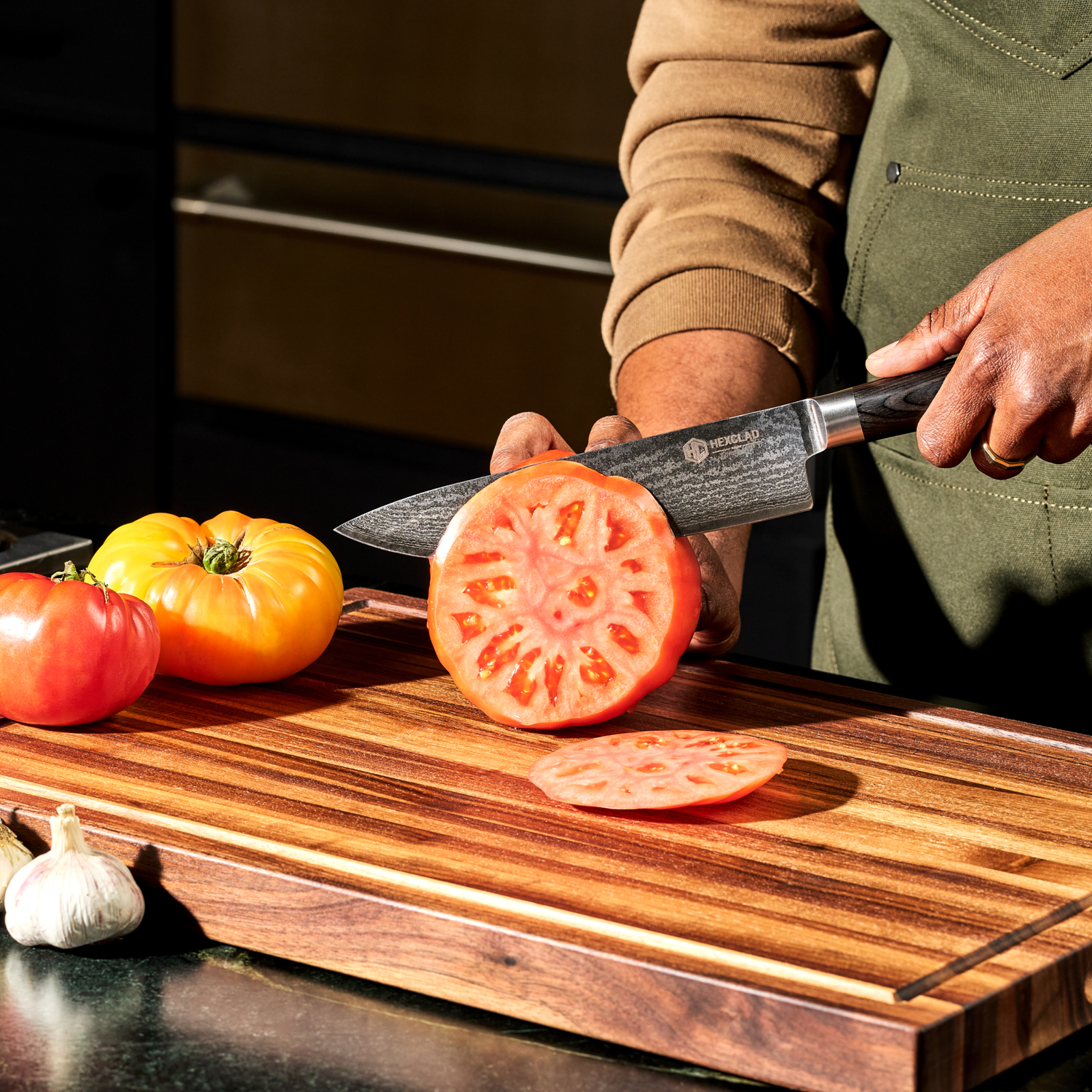 Damascus Steel Knife Set, 6-pc (Espresso) - Image 2