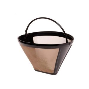 Gold Tone Reusable #4 Cone Coffee Filter