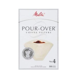 Melitta #4 Specialty Pour-Over Coffee Filters - 80 Count