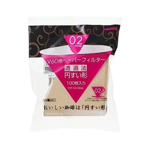 Hario V60 Natural Coffee Filters - 100 Count