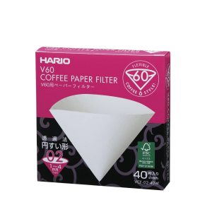 Hario V60 Coffee Filters - 40 Count - Tabbed
