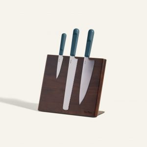 Knife Trio + Walnut Knife Block